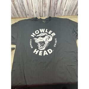 Howler Head Shirt Mens X-Large Black Monkey Spirit Graphic Short Sleeve